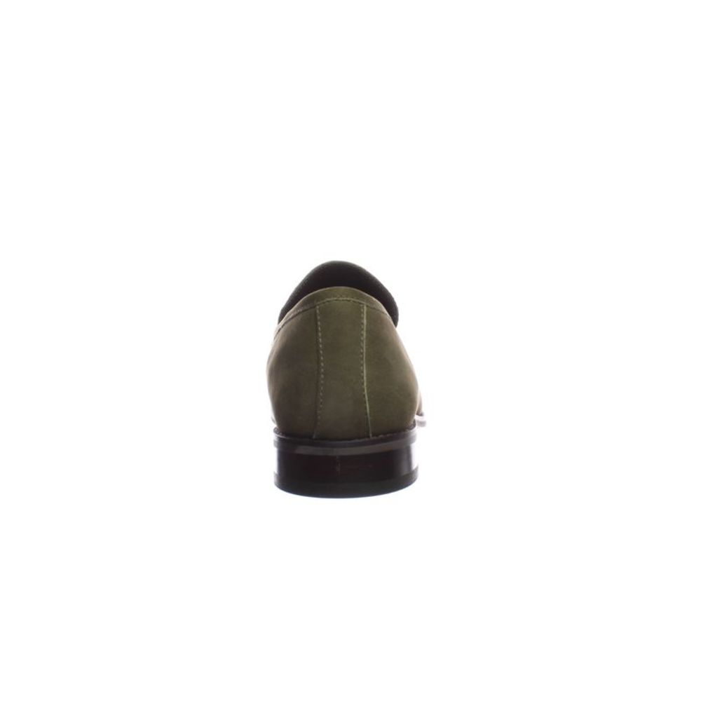 Marc Joseph Mens Chatham Sq Olive Nubuck Loafers Size 9.5 Medium (D, M) - Picture 2 of 4